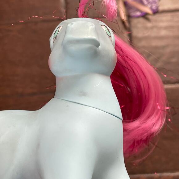 My Little Pony Princess Royal Blue w/ Bushwoolie Hat Comb Wand Vintage 1987 MLP - Picture 9 of 16